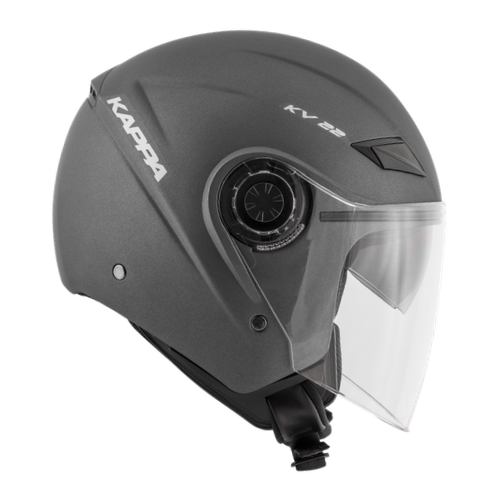 Casco Jet Kappa KV22 Florida Titan Doppia Visiera Titanio - Moon Bike - Vista 5