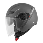 Casco Jet Kappa KV22 Florida Titan Doppia Visiera Titanio - Moon Bike - Vista 7