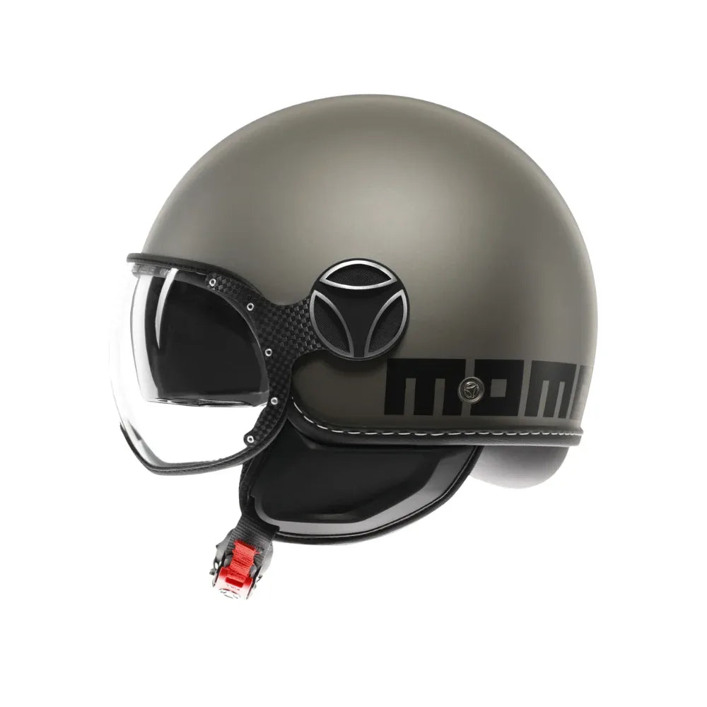 Momo Design Momo Design FGTR Classic E2206 Casco Jet Grigio Opaco Nero – Mono Matt Grey/Black Nero Caschi aperti - Moon Bike - Vista 5