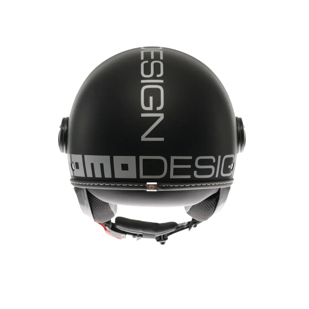 MOMODESIGN FGTR EVO E2206 Casco Jet Nero Opaco Argento – Doppia Visiera Omologato ECE 22.06