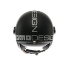 MOMODESIGN FGTR EVO E2206 Casco Jet Nero Opaco Argento – Doppia Visiera Omologato ECE 22.06