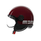Momo Design Momo Design FGTR Classic Casco Jet E2206 Candy Viola Bianco – ABS Visiera Antigraffio Bianco Caschi aperti - Moon Bike - Vista 2