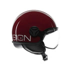 Momo Design Momo Design FGTR Classic Casco Jet E2206 Candy Viola Bianco – ABS Visiera Antigraffio Bianco Caschi aperti - Moon Bike - Vista 4