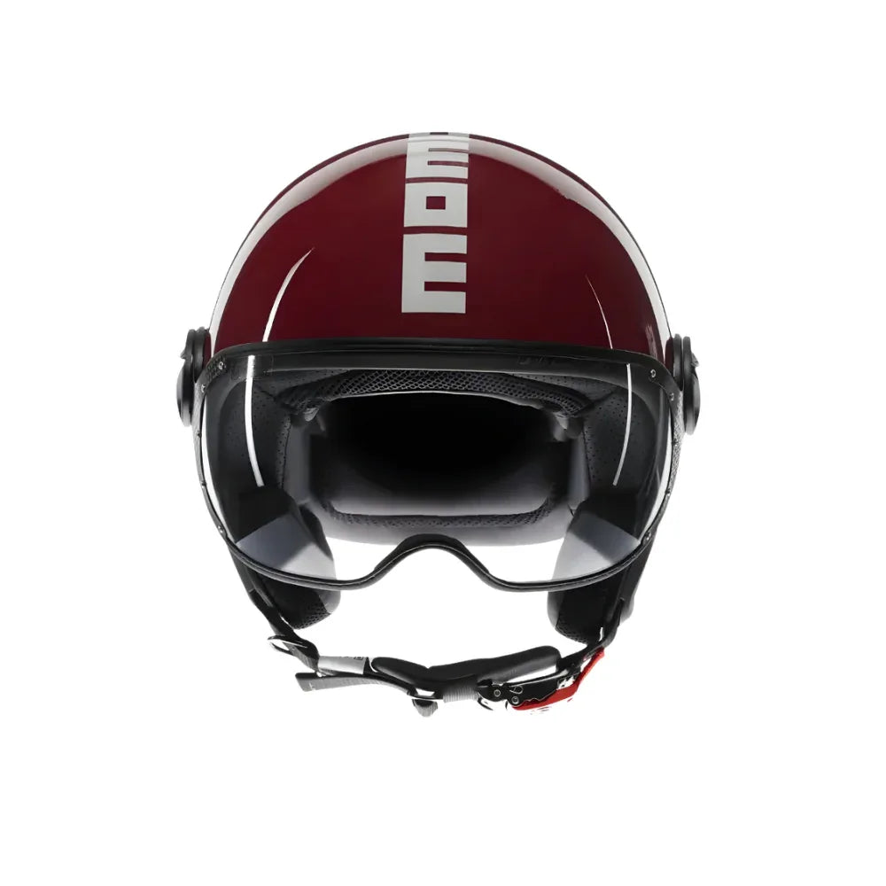 Momo Design Momo Design FGTR Classic Casco Jet E2206 Candy Viola Bianco – ABS Visiera Antigraffio Bianco Caschi aperti - Moon Bike - Vista 5