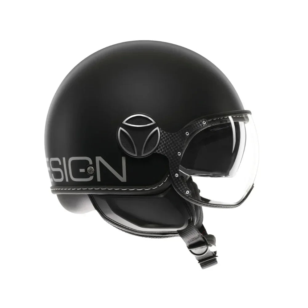 Momo Design FGTR EVO Casco Jet E2206 Nero Opaco Argento – Doppia Visiera