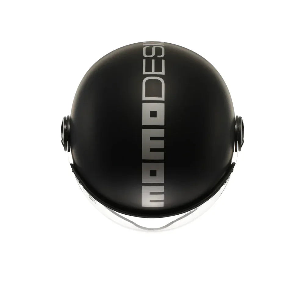 Momo Design FGTR EVO Casco Jet E2206 Nero Opaco Argento – Doppia Visiera