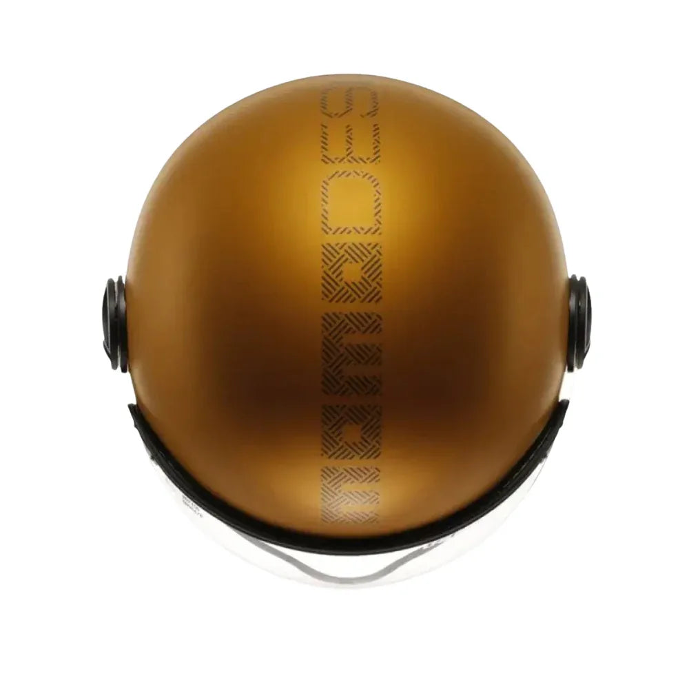 Momo Design Casco Jet Momo Design FGTR EVO HIP E2206 Ocra Opaco Grigio – Doppia Visiera Carbonio ECE 22.06 Grigio Caschi aperti - Moon Bike - Vista 4