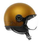 Momo Design Casco Jet Momo Design FGTR EVO HIP E2206 Ocra Opaco Grigio – Doppia Visiera Carbonio ECE 22.06 Grigio Caschi aperti - Moon Bike - Vista 5
