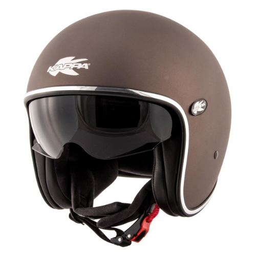 Casco Jet in Fibra Kappa KV29 Philadelphia Basic Tabacco Opaco - Moon Bike - Vista 1