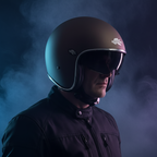 Casco Jet in Fibra Kappa KV29 Philadelphia Basic Tabacco Opaco - Moon Bike - Vista 12