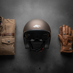 Casco Jet in Fibra Kappa KV29 Philadelphia Basic Tabacco Opaco - Moon Bike - Vista 9