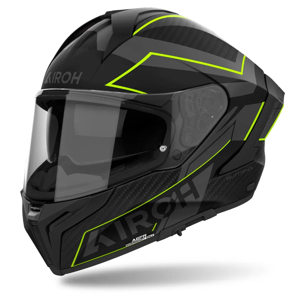 Airoh Casco Matryx Sentinel Yellow Matt - Airoh Caschi integrali - Moon Bike - Vista 1