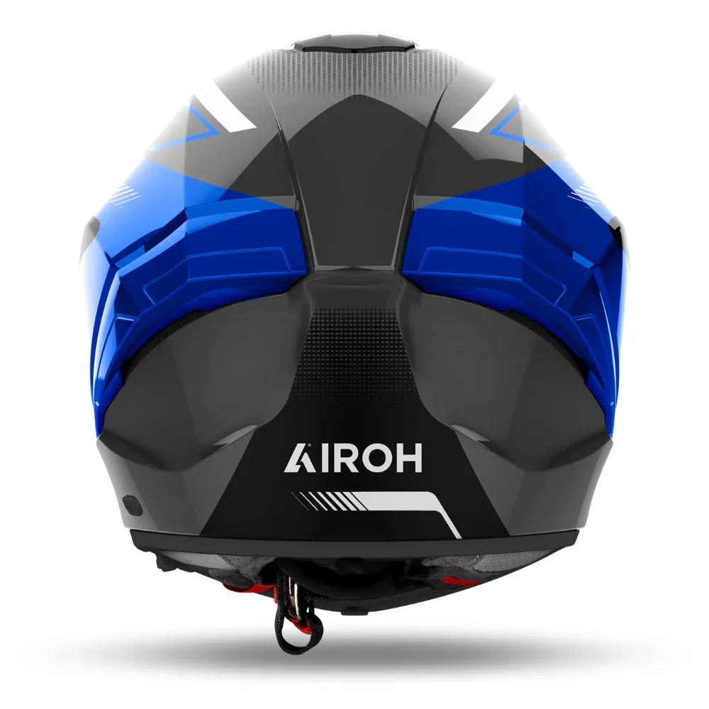 Airoh Casco Matryx Wide Blue Gloss - Airoh Blu Caschi integrali - Moon Bike - Vista 3
