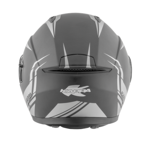 Casco Modulare Kappa KV31 Arizona Grigio Opaco/Argento - Moon Bike - Vista 8