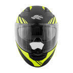 Casco Modulare Kappa KV31 Arizona Nero Opaco/Giallo - Moon Bike - Vista 2
