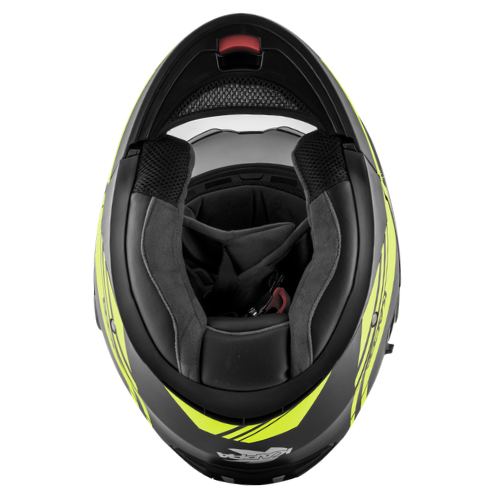 Casco Modulare Kappa KV31 Arizona Nero Opaco/Giallo - Moon Bike - Vista 3