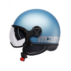 Casco Momo Design FGTR EVO Blu Primavera Silver - vista posteriore