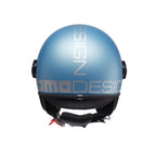 Casco Momo Design FGTR EVO Blu Primavera Silver - dettaglio visierino solare