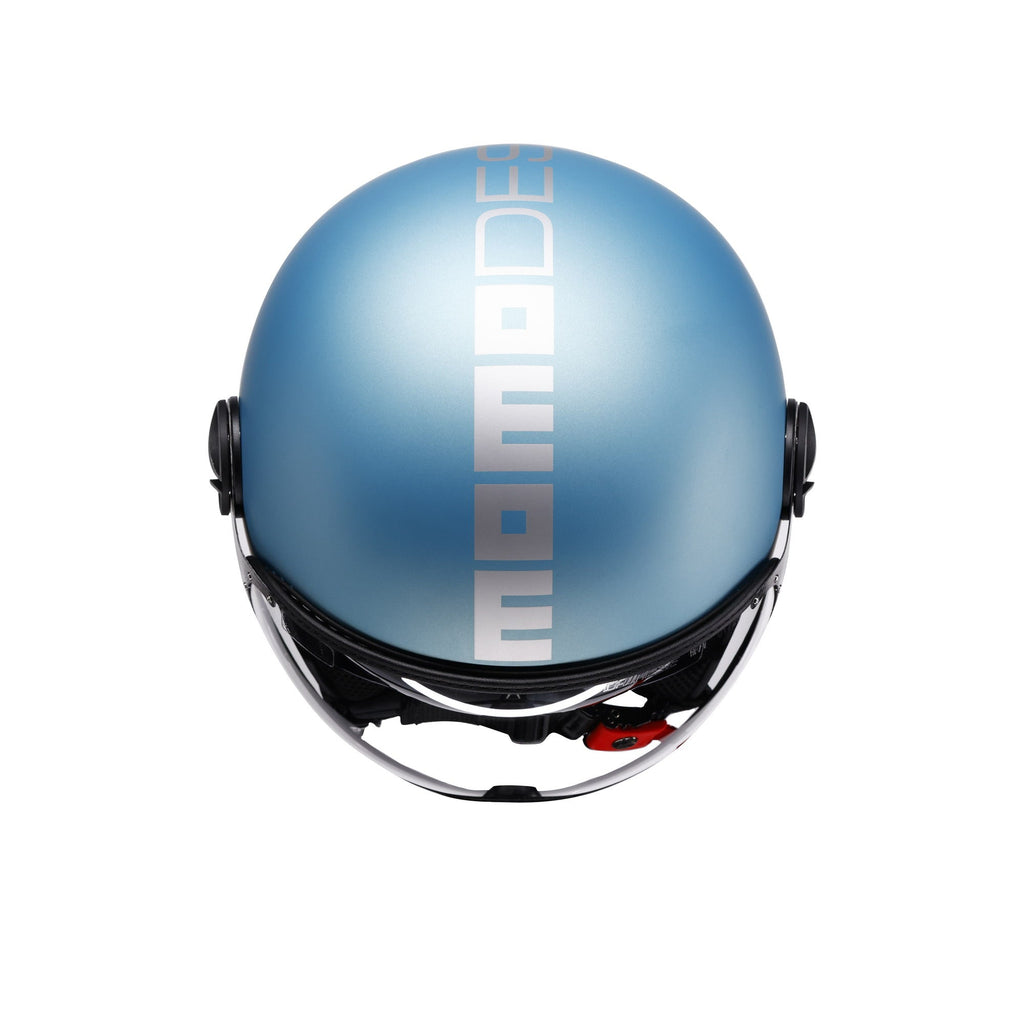 Casco Momo Design FGTR EVO Blu Primavera Silver - dettaglio