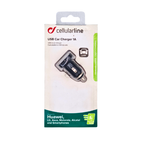 Cellularline Micro USB Car Charger MICROCBRUSB – Caricabatteria Auto 12V/24V Presa Accendisigari