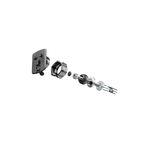 Cellularline Staffa Canotto Sterzo 17-20.5mm – Aggancio Rapido 360° per Custodie Interphone iCase ProCase UniCase