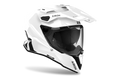 Airoh Commander 2 Color bianco lucido casco adventure, tre quarti anteriore sinistra con frontino