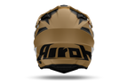 Airoh Commander 2 Reveal sabbia opaco casco adventure, vista posteriore, logo Airoh sulla nuca