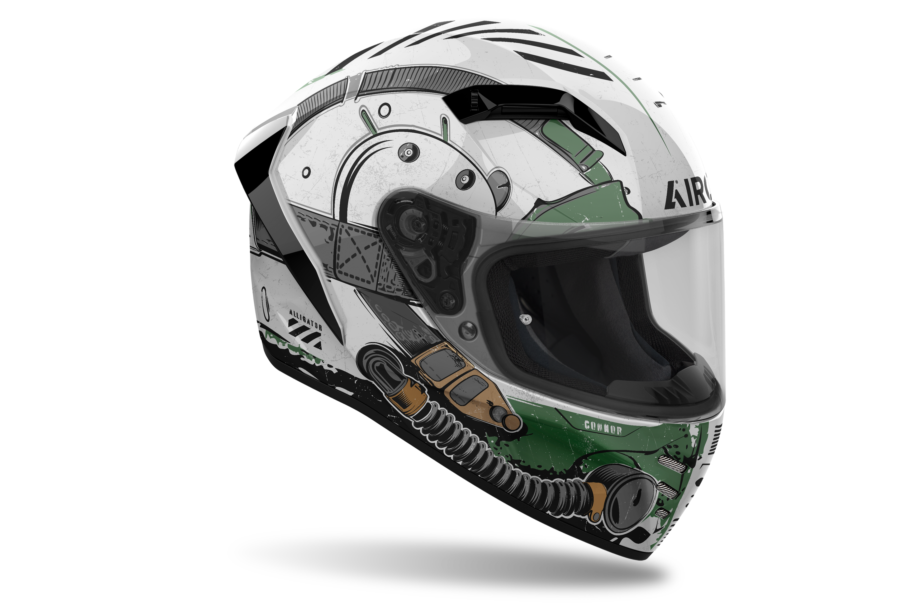 Airoh Airoh Connor Alligator Gloss – Casco Integrale HRT ECE 22.06 Caschi integrali - Moon Bike - Vista 1
