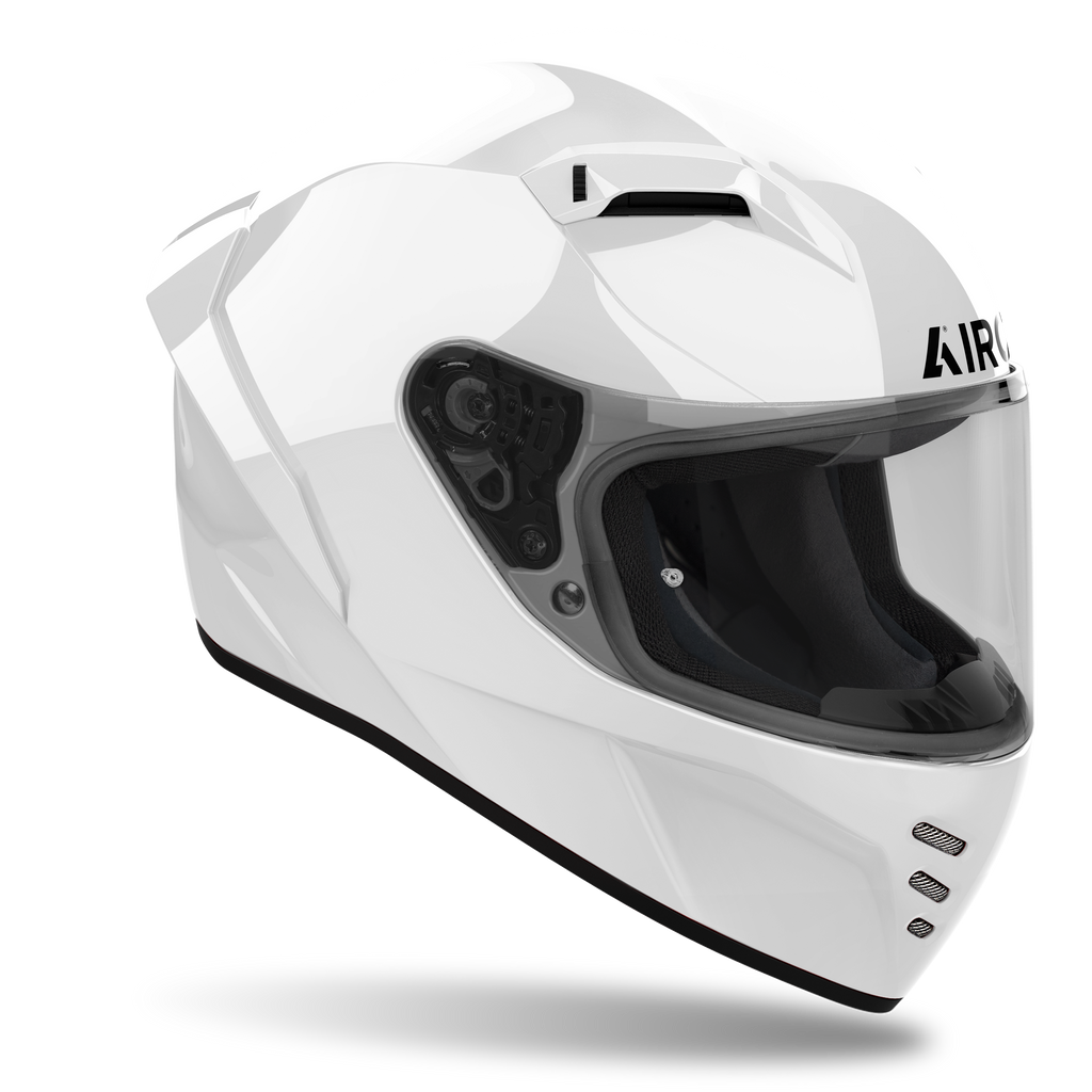 Airoh Connor Color White Gloss casco integrale - vista laterale