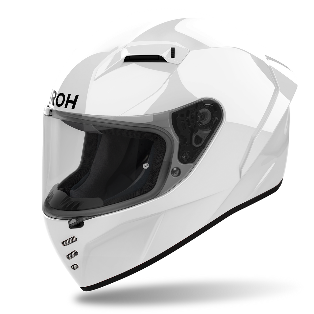 Airoh Connor Color White Gloss casco integrale - vista frontale