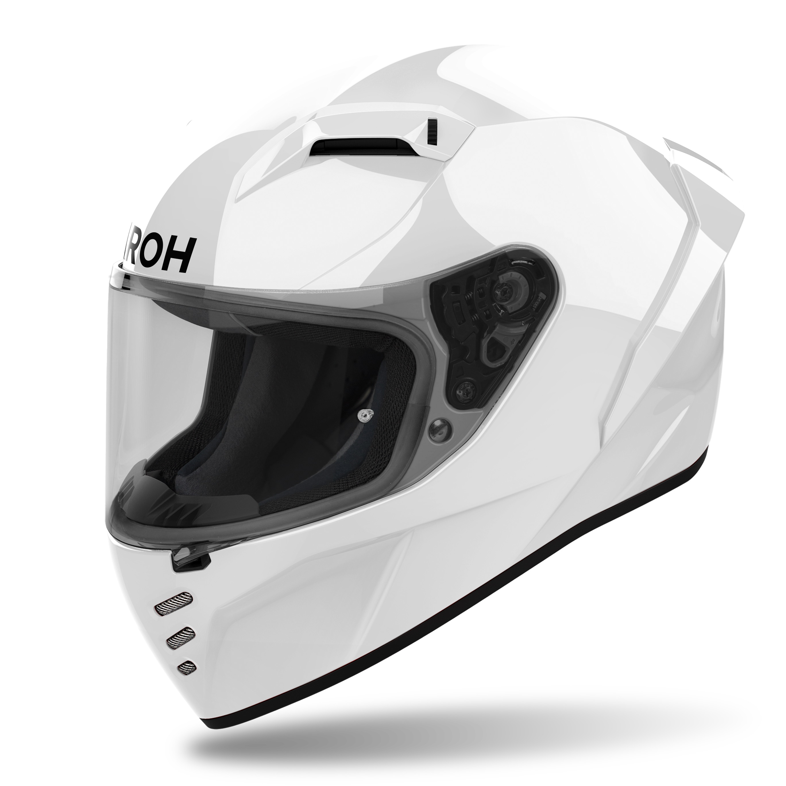 Airoh Connor Color White Gloss casco integrale - vista frontale