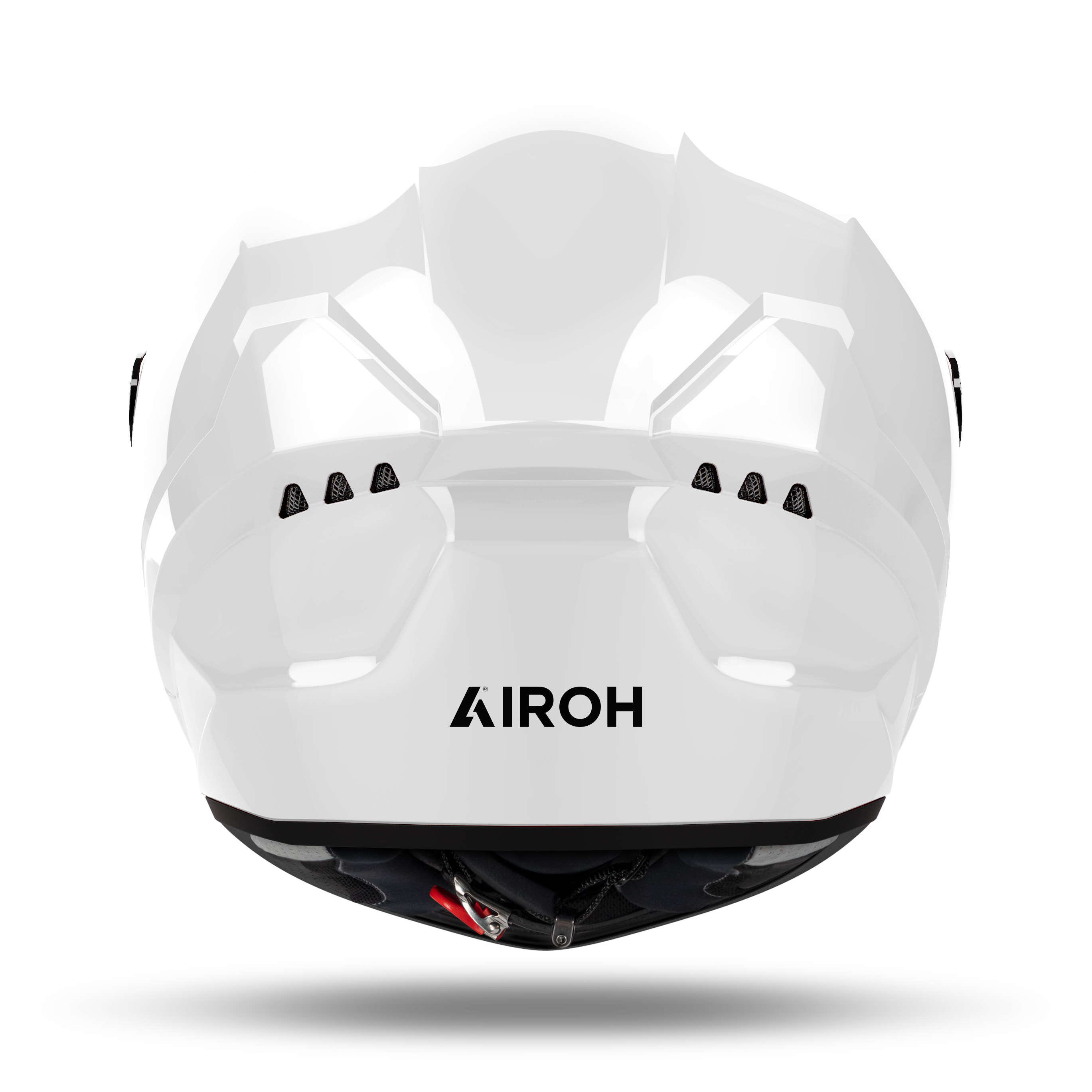 Airoh Connor Color White Gloss casco integrale - vista posteriore