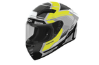Airoh Connor Ego grigio e giallo CNE31: profilo laterale del casco integrale