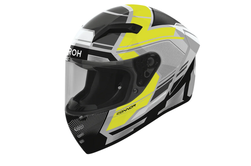 Airoh Connor Ego Yellow Gloss – Casco Integrale HRT ECE 22.06 Giallo - Moon Bike - Vista 1