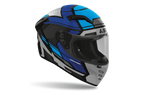 Casco integrale Airoh Connor Ego blu e grigio cod. CNE18, tre quarti anteriore
