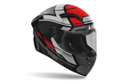 Casco integrale Airoh Connor Ego grigio e rosso cod. CNE55, tre quarti anteriore