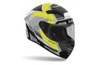 Casco integrale Airoh Connor Ego grigio e giallo cod. CNE31, tre quarti anteriore