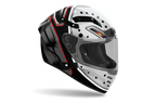 Casco integrale Airoh Connor Masker bianco e nero cod. CNM17, tre quarti anteriore