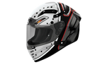 Airoh Connor Masker bianco e nero CNM17: profilo laterale del casco integrale