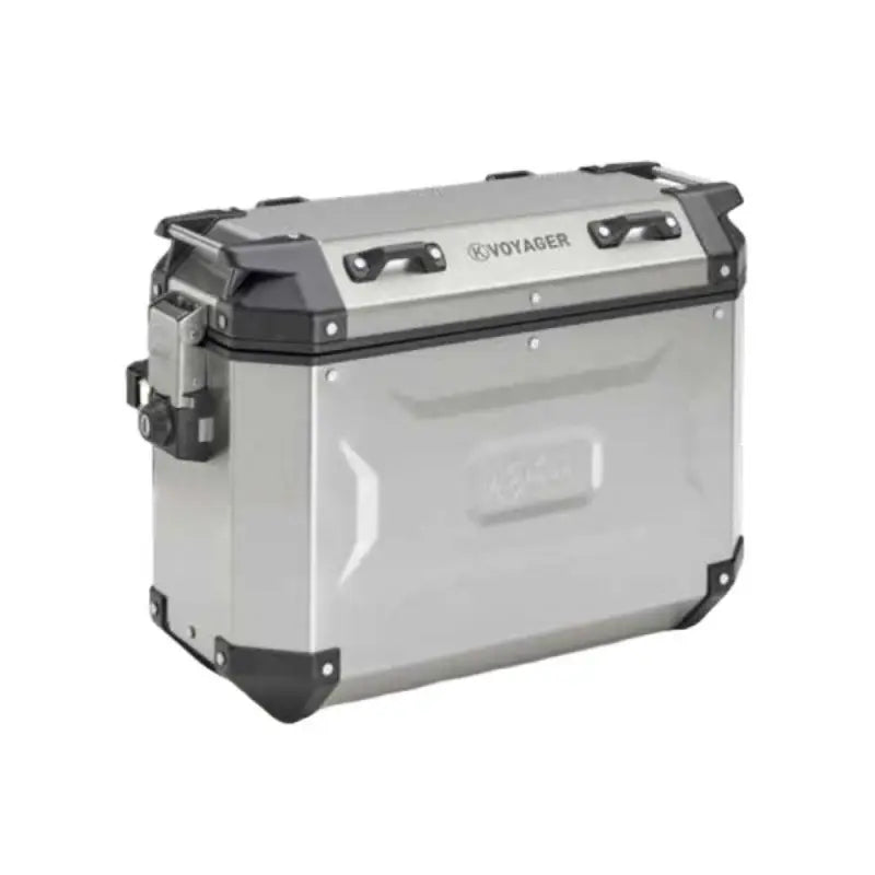 Kappa Moto Coppia Valigie Laterali Kappa K'Voyager KVG4837APACK2 Alluminio 48L Sinistra + 37L Destra – MONOKEY® CAM SIDE Silver Bauli - Moon Bike - Vista 1