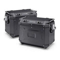 Kappa Moto Coppia Valigie Laterali Kappa K'Voyager KVG48BPACK2 Alluminio Nero 48+48 Litri – MONOKEY® CAM SIDE Nero Bauli - Moon Bike - Vista 1