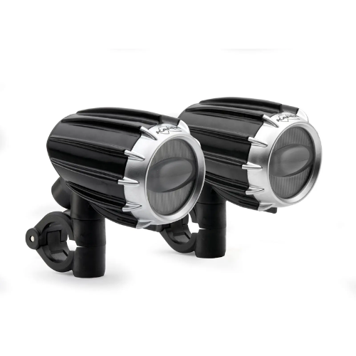 Kappa KS321 Coppia Proiettori LED Fendinebbia Omologati 8W – Universali per Tubolari Ø21-25 mm - Moon Bike - Vista 1