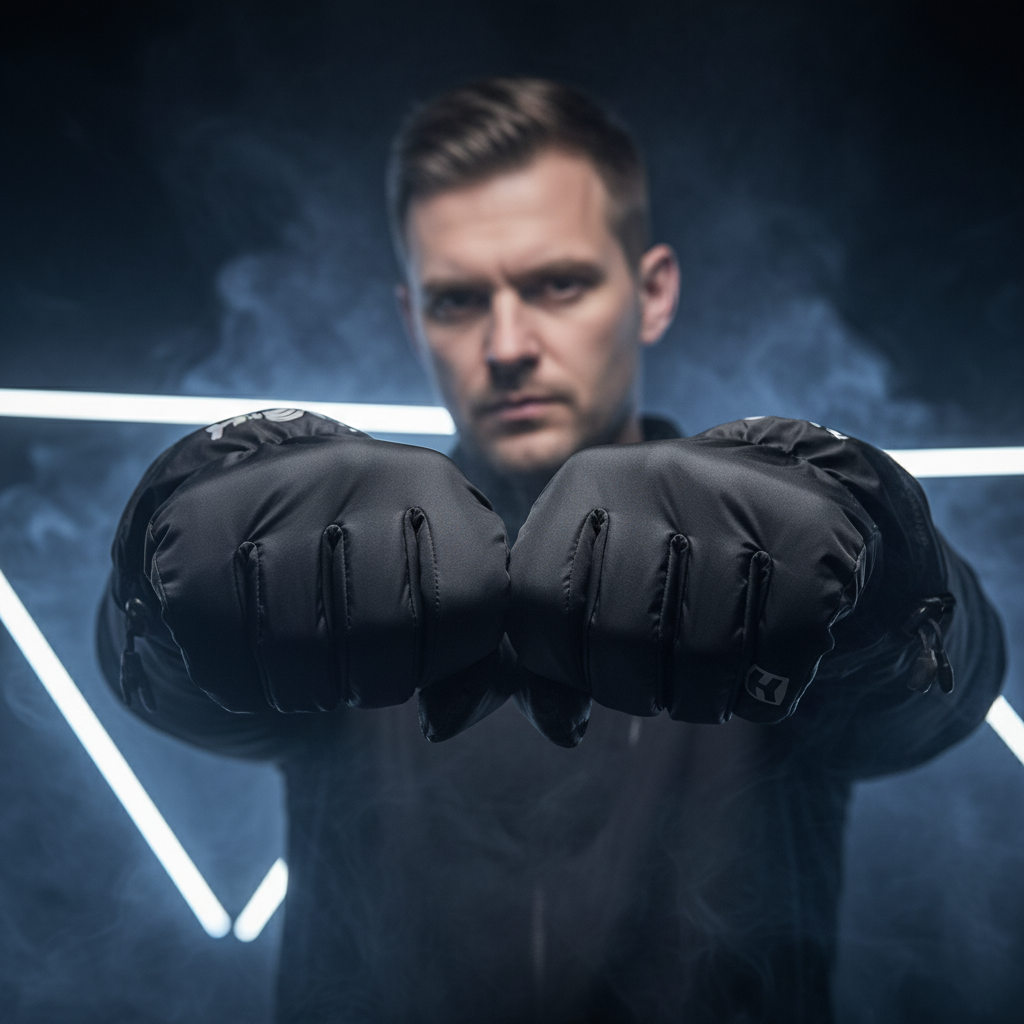 Copriguanti Invernali Impermeabili Hevik Nero Guanti Moto - Moon Bike - Vista 6