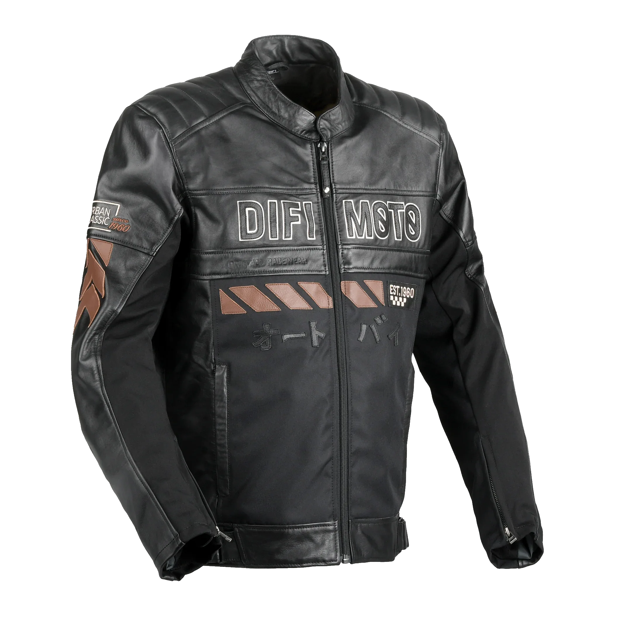 Difi Iconic Giacca Moto Pelle