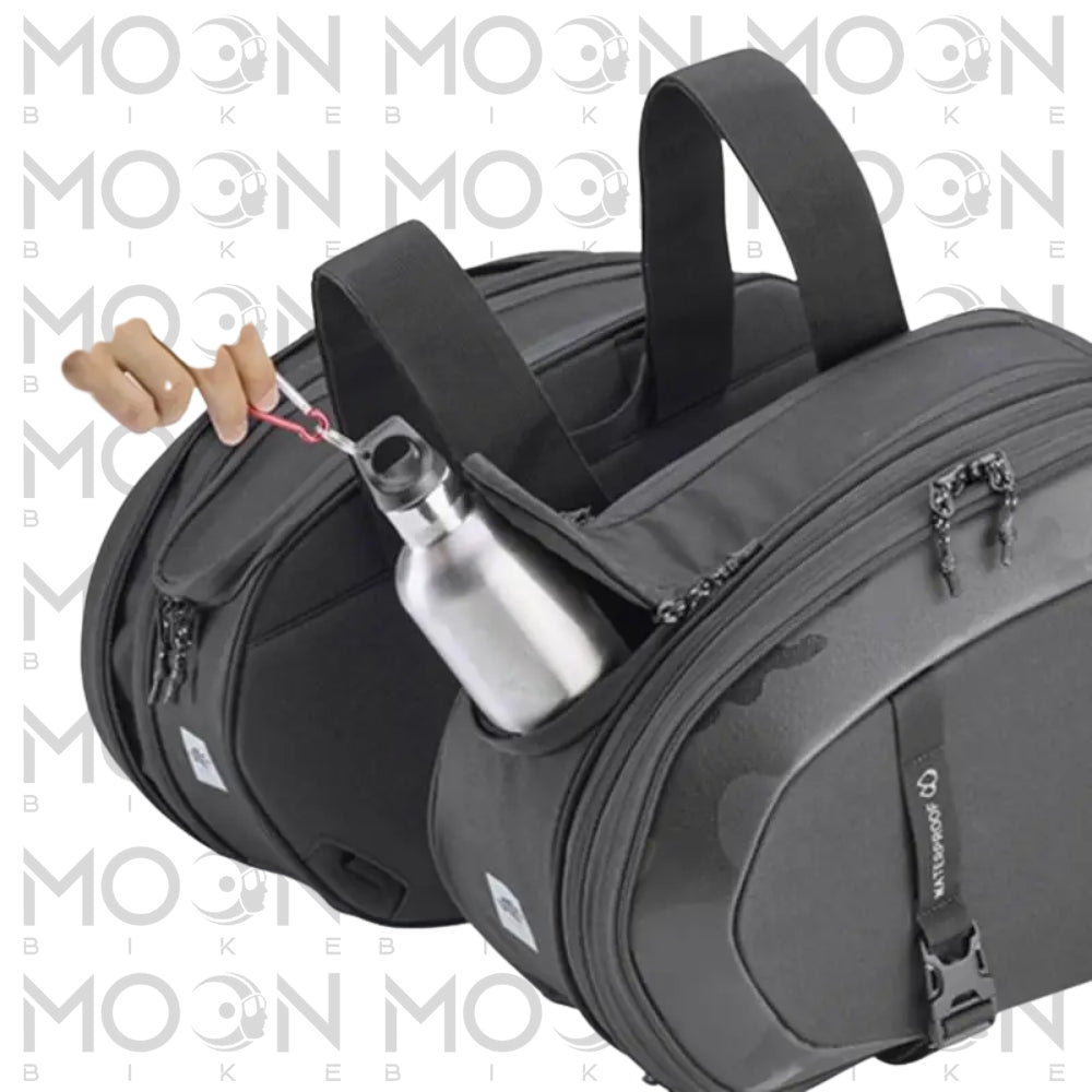 Coppia borse laterali Kappa Moto DR05 Drifter universali 40-52 L estensibili per moto