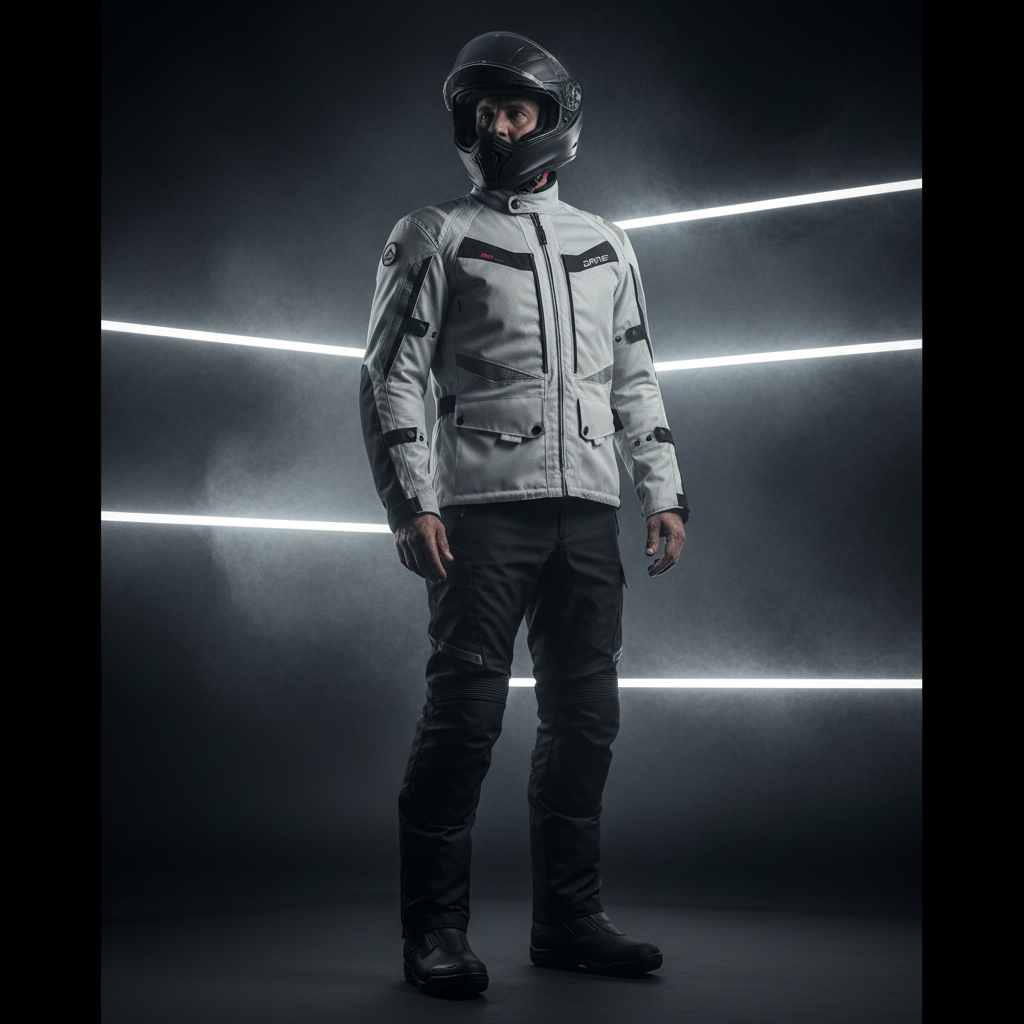 Dane 102.444.25 Drakar Gore-Tex Giacca Moto Adventure Grigio – EN 17092 - Moon Bike - Vista 5