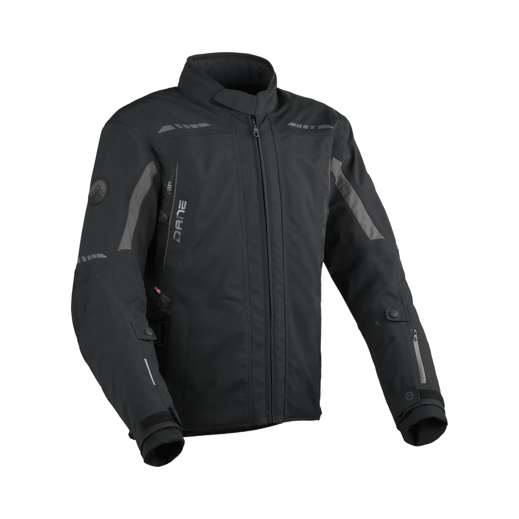 Giacca moto Gore-Tex Dane Elling 2 nero/grigio, EN 17092 AA, foto ufficiale Dane