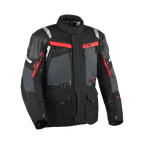 Giacca moto in pelle Dane Eventyr Gore-Tex Pro nero/rosso, EN 17092 AA, foto Dane