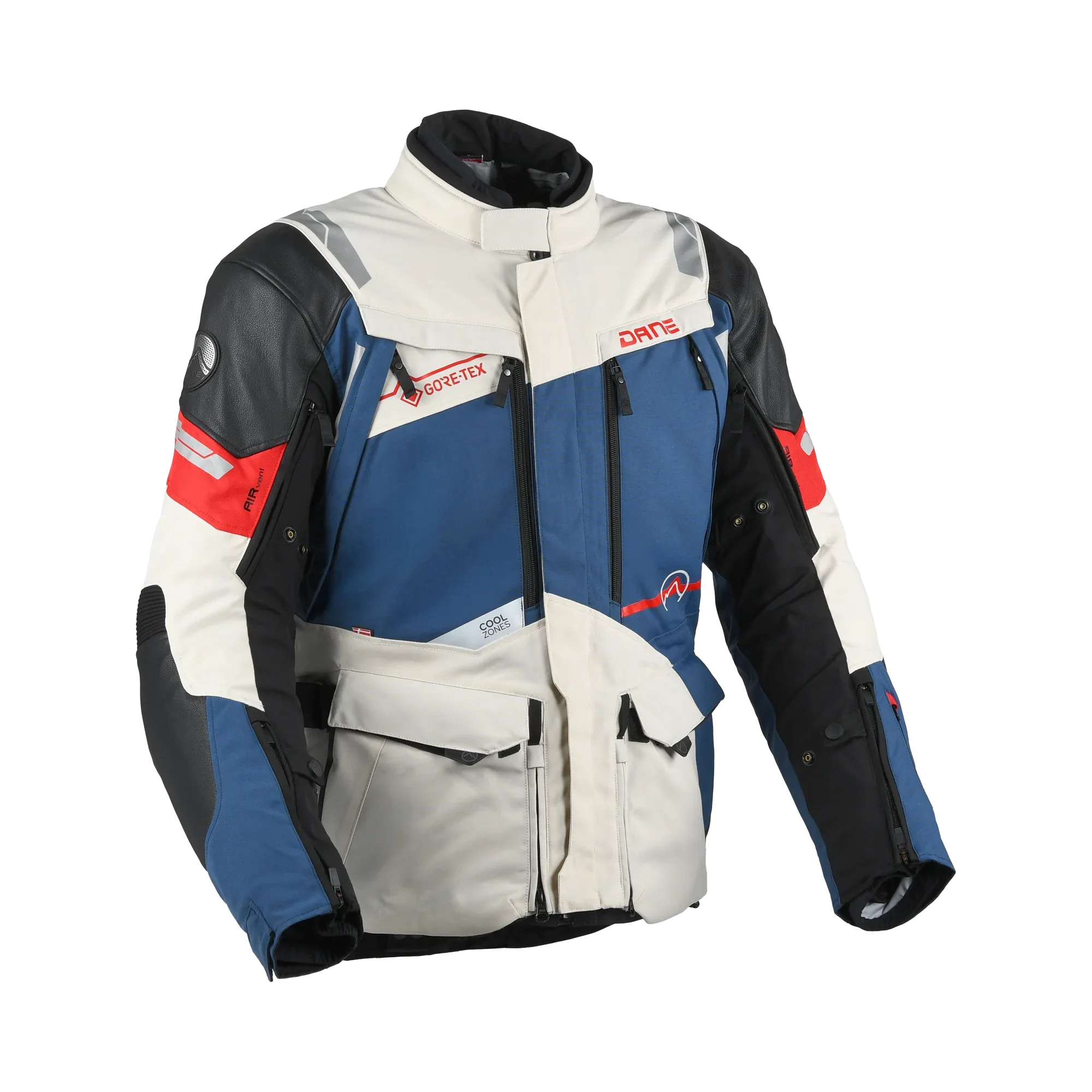 Dane Dane Eventyr Gore-Tex Giacca Moto Impermeabile Abbigliamento per moto - Moon Bike - Vista 10