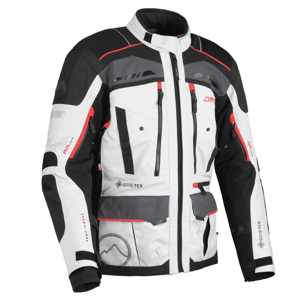Giacca moto Dane Hornum Gore-Tex grigio/nero, EN 17092 AA, foto ufficiale Dane